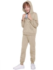 Boys' 2 Piece Athletic Tracksuit Jogging Sets Outfit Sweatsuit Zip Up Hoodie ...