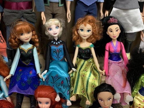 Enorme Lote Muñecas Disney Príncipe Princesa Sirena Congelada Mulan Alladin Pocahontas - Imagen 9 de 20
