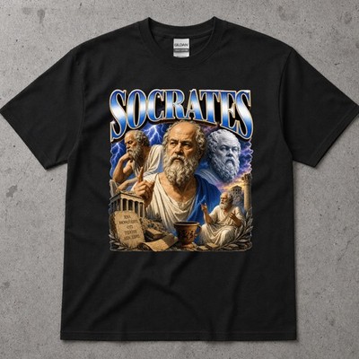 Socrates Greek Philosophy Graphic T-Shirt