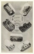 Highlandville IA Iowa Multiview 1910s RPPC Photo Postcard COPY