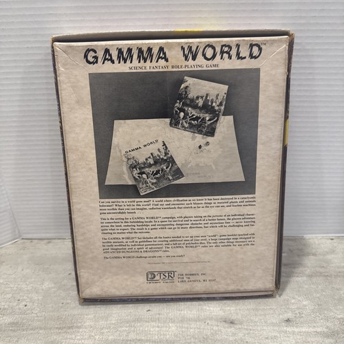 Vintage 1978 1st Ed TSR Gamma World 3002 Science Fantasy Role Playing Game. Ohne Würfel - Bild 8 von 9
