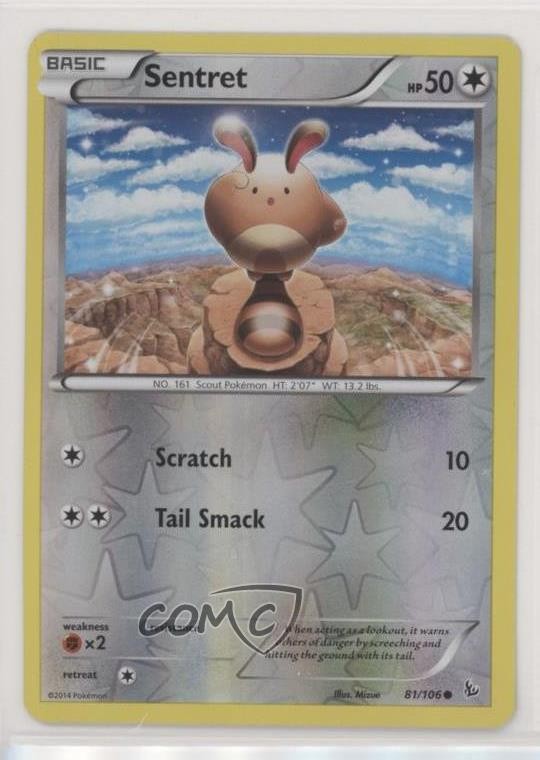 Sentret Reverse Foil Pokemon XY Flashfire #81 0l2