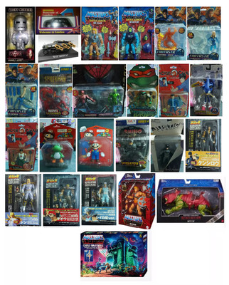 TOYS & FIGURES IN THE BOX SOME REALLY RARE. CHOOSE YOUR FAVORITE
