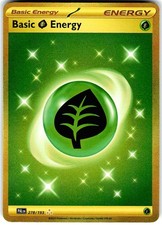 Basic Grass Energy 278/193 Hyper Rare Paldea Evolved Pokemon Holo Near Mint