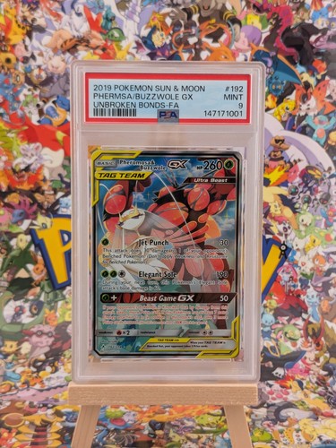Pheromosa & Buzzwole-GX graded PSA 9 for sale on eBay