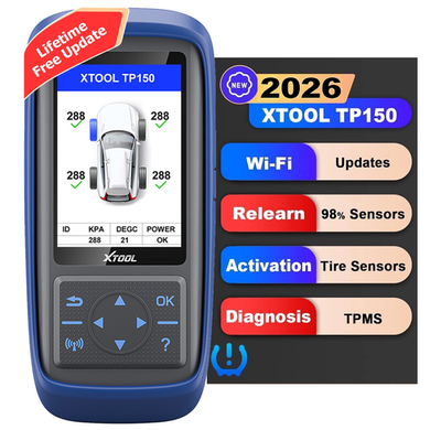 #ad 2026 XTOOL TP150 WIFI TPMS Relearn Tool Tire Pressure Sensors Programming Reset $125.00