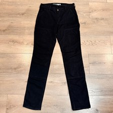 Carhartt The Essential Ashland Double-Front Fit Black Work Pants Womens 8 Tall