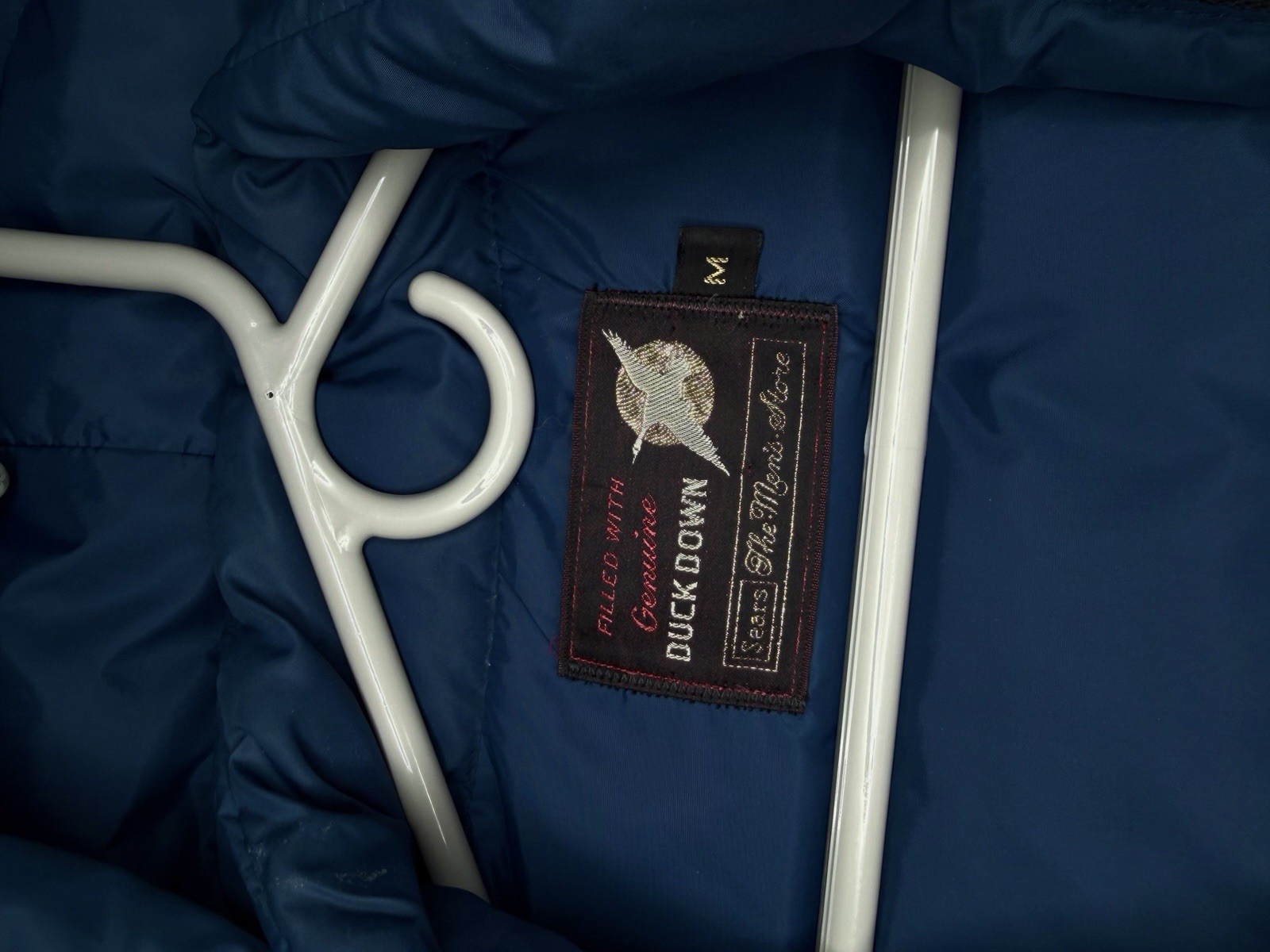 80s Sears Down Puffer Jacket Complete With Hood S… - image 9