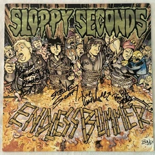 Sloppy Seconds Endless Bummer LP Record AUTOGRAPHED, green vinyl NM PUNK