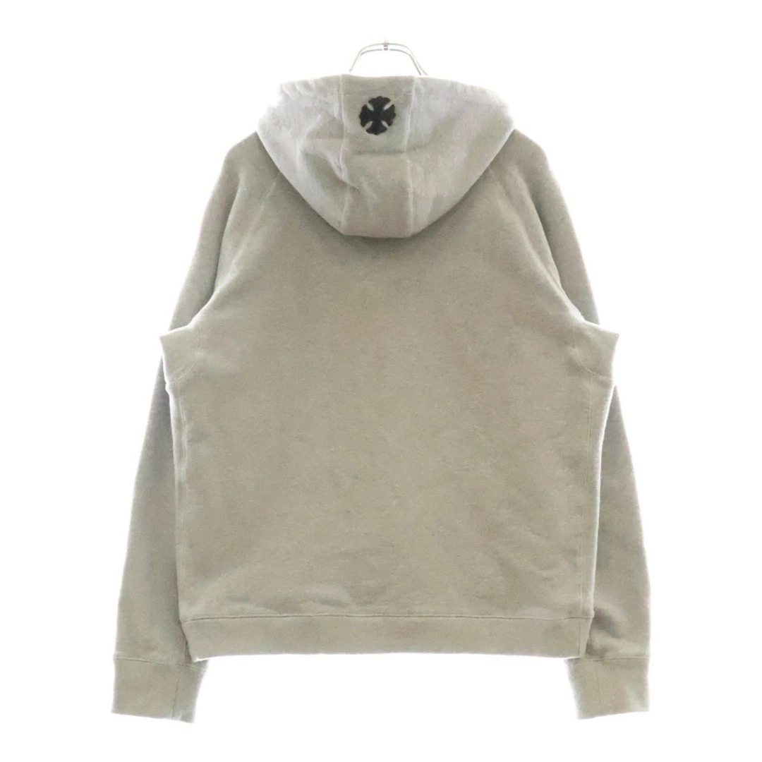 Felpa con cappuccio zip CHROME HEARTS Y NOT CH Plus patch pugnale grigia usata d4c0b90a9e1a24b9f1