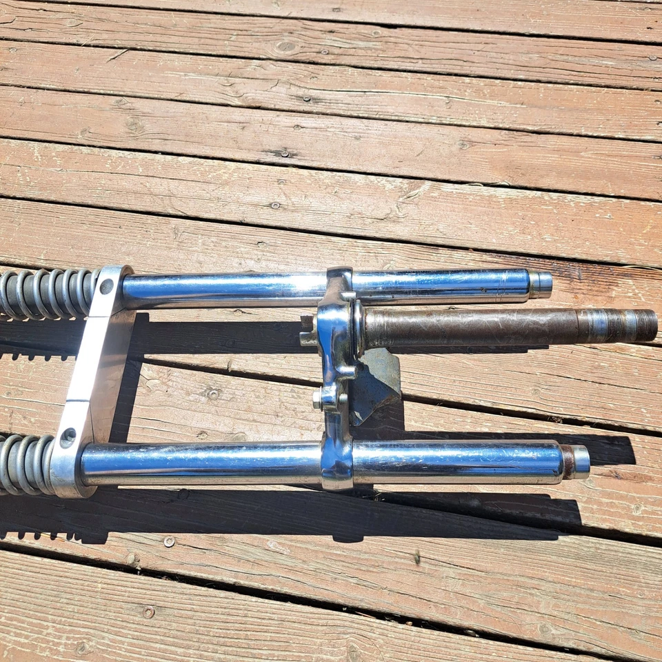 Horquillas delanteras vintage 1972 Honda Motorcycle SL 350 sl350 Bobber Café Racer Foto 3 de 4