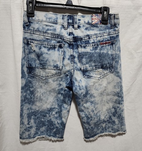 Monarchy Denim Distressed Skater Board Shorts Youth Boy's 16 - Picture 3 of 3