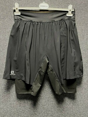 Salomon Exo Pro Twin Skin Shorts Black XL TD022 PP 14