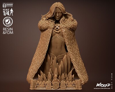 Emma Frost X-Men Bust resin scale model kit unpainted 3d print
