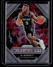 2020-21 Panini Prizm RJ Barrett Fireworks #25 New York Knicks