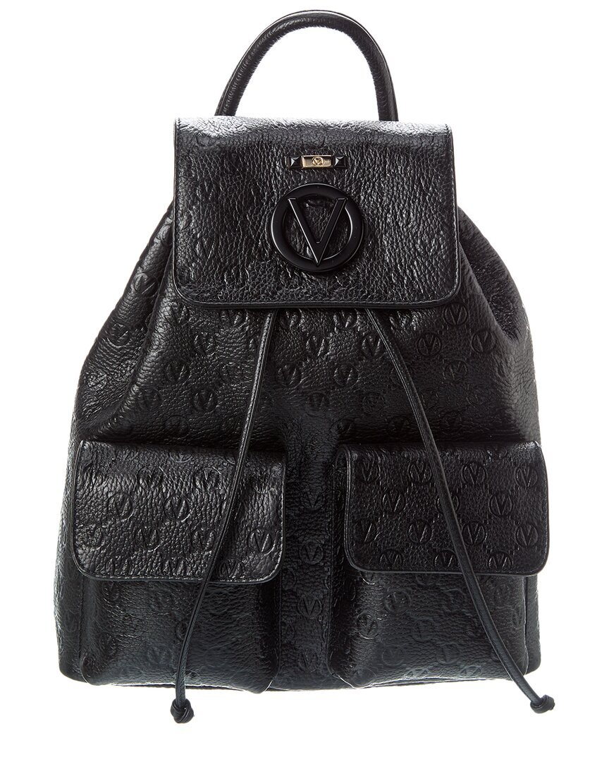 Женский кожаный рюкзак Valentino By Mario Valentino с монограммой Симеона Долларо