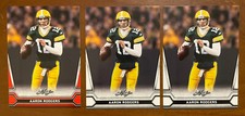 2021 LEAF Multi-Sport 1 Red & 2 White AARON RODGERS #1 Packers MVP 3 Cards