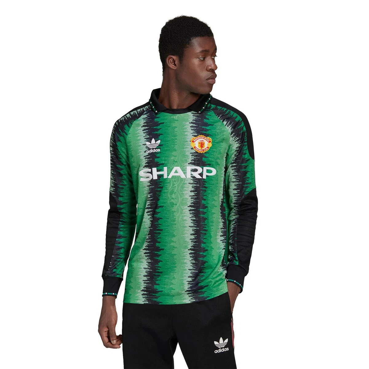 Manchester United Blank Green Goalkeeper Long Sleeves Soccer Club Jersey