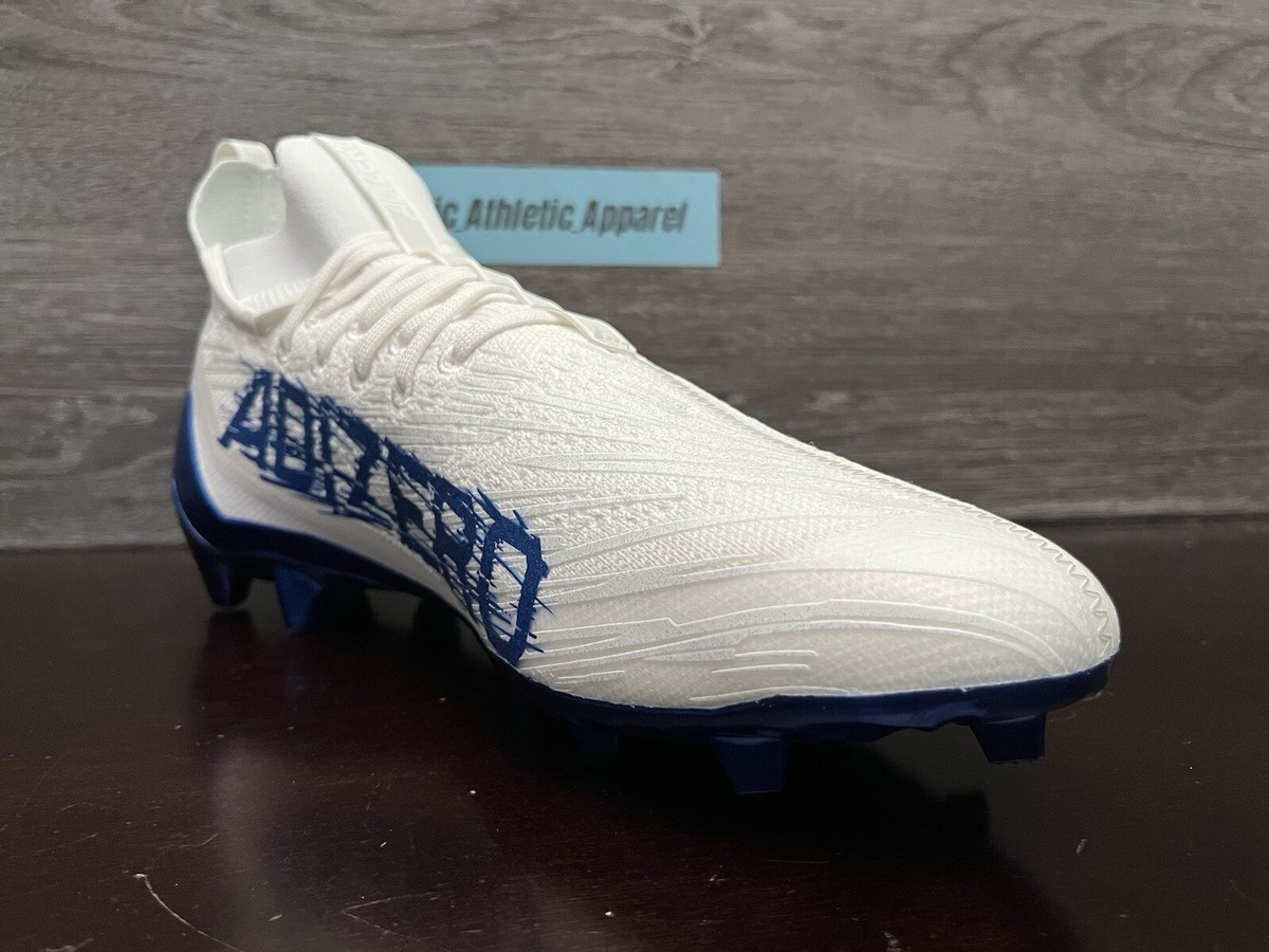 NEW Adidas Adizero Primeknit Football Cleats GV9621 Size 12.5 White Blue Adidas ADIZERO Mens 12.5 PRIMEKNIT Football Cleats White  main image 4