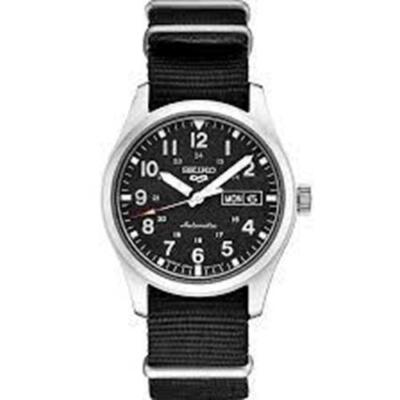 Seiko 5 Sports 24-Jewel Automatic Black Dial 39.4mm Men's Analog SRPG37 Watch