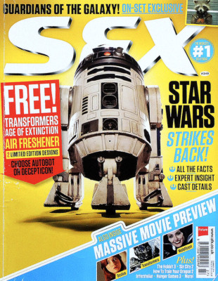 SFX MAGAZINE SUMMER 2014 . STAR WARS R2-D2 FRONT COVER . GUARDIANS OF THE GALAXY