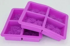 Palksky 2 Pack 4- Cavity Ocean Purple Soap Base 