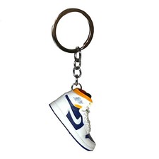 Nike Shoe Air Jordan Sneaker 3D Key Chain White Purple Yellow