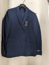 Kenneth Cole Reaction Techni-Cole Suit Size 20REG 20W Jacket and Pants Indigo