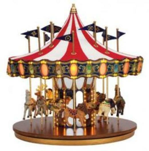 MR. CHRISTMAS MARQUEE DELUXE,75TH ANNIVERSARY CAROUSEL PLASTIC