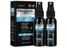 5% Minoxidil Hair Growth Spray for Men & Women - 2PCS Hair Regrowth Solution