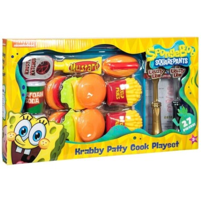 Nickelodeon SpongeBob Squarepants Krusty Krab Krabby Patty Pretend Cook Playset 