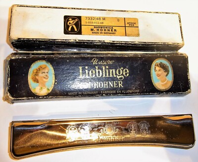 M.Hohner MundHarmonica, Unsere Lieblinge,7332/48 M, C, in OVP, made in Germany