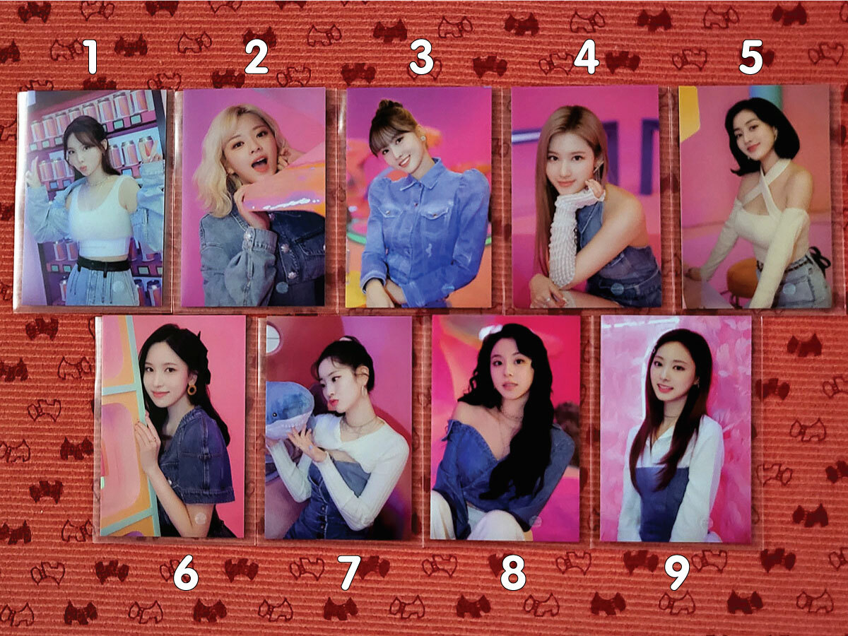 TWICE - 4TH WORLD TOUR - Official Random Trading Photocards