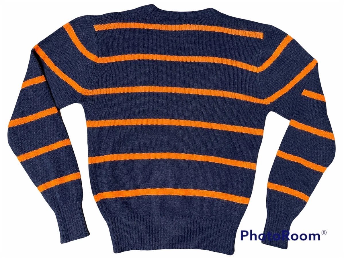 Orange blue hotsell sweater