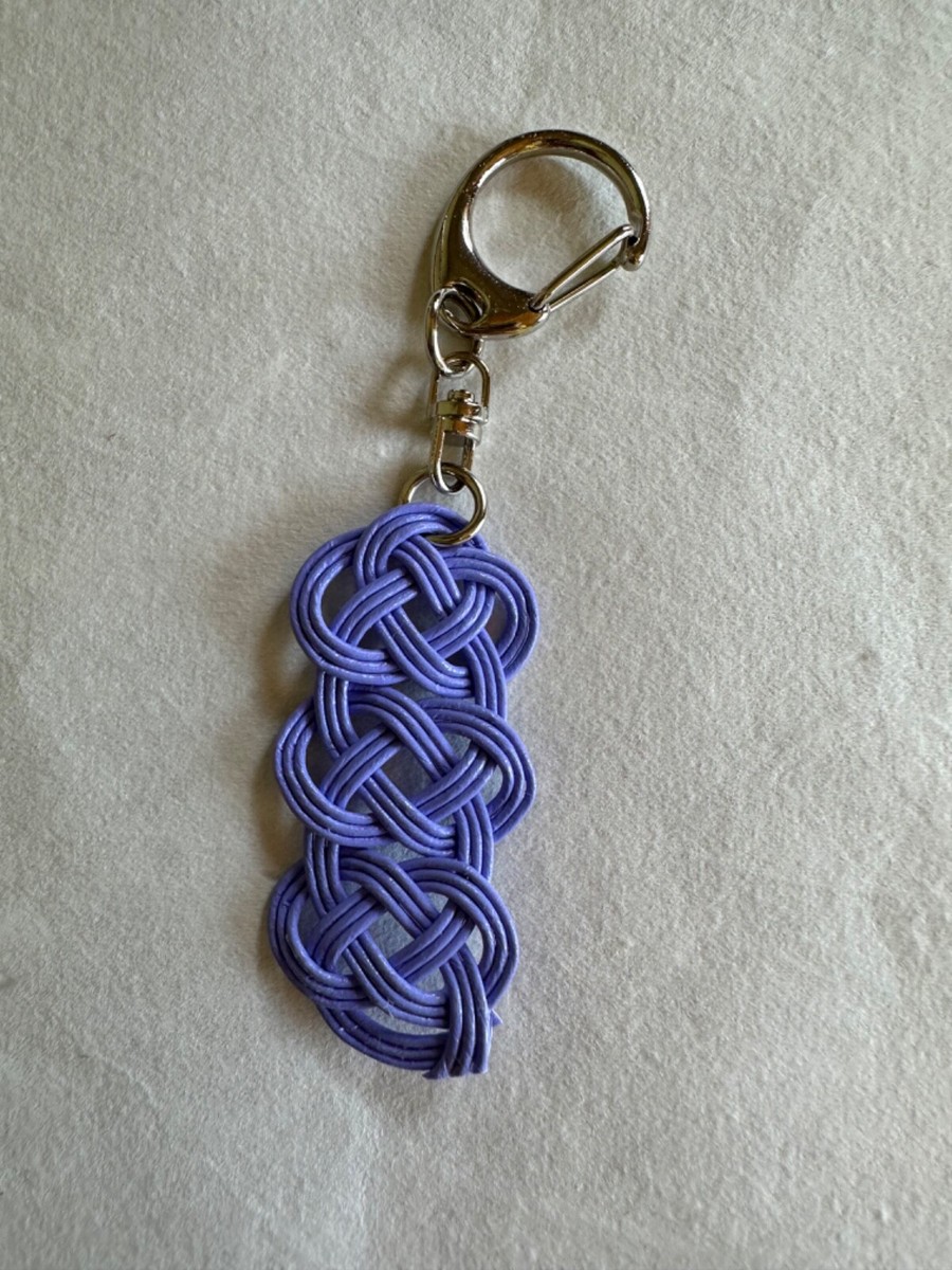 Handmade Mizuhiki Awaji short Knot Keychain Japanese Traditional