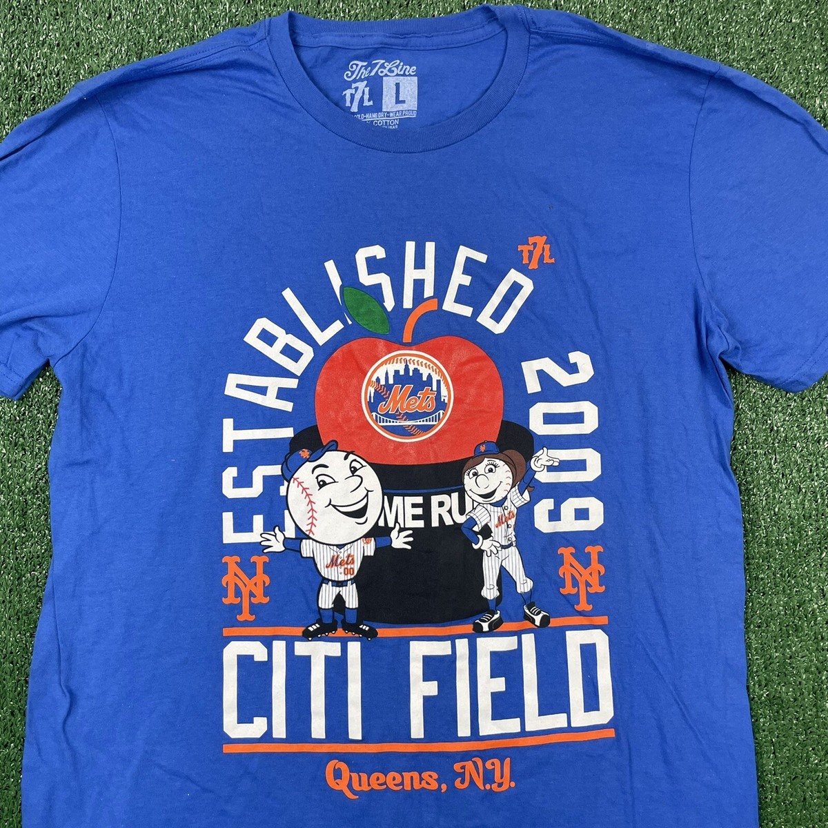 Men's The Line Army New York Mets Mr Mrs Met Citi Field Blue T