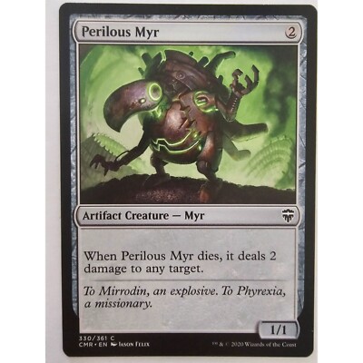 all myr cards mtg MTG Magic The Gathering Perilous Myr Artifact Creature Card Commander  Legends