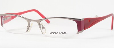 Visione Nobile VD 208 C5 Silver /Dark Fuchsia /Red UNIQUE EYEGLASSESE 52-15-140