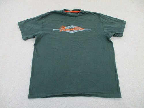 Nautica Shirt Adult Medium Green Orange 