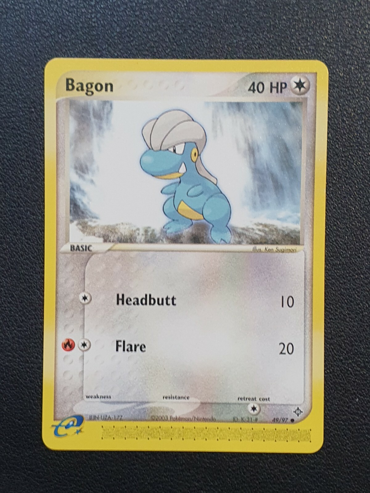 Bagon 49/97 Ex Dragon Pokemon Card - NM