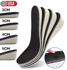 Men Women Invisible Height Increase Insoles Heel Lift Taller Shoe Inserts Pad US