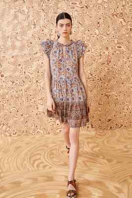 knee length dresses for ladies Taliah Long Sleeve Mini Dress - Noir Flora Floral Print Mini Shirt Dress