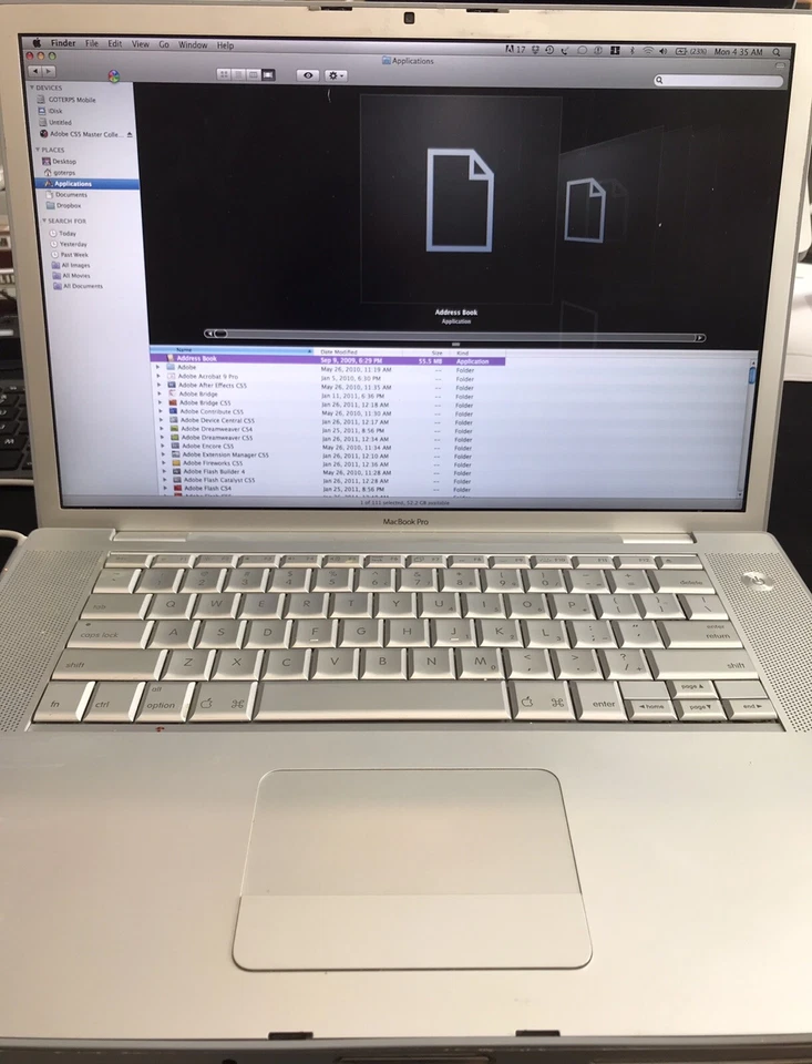 MacBook Pro 15" 2007 A1226 4 GB RAM, 2,2 GHz Intel Core 2 Duo Foto 2 de 4