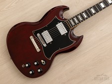 1973 Greco Sg-600 Vintage Guitar Cherry W/ Embossed Covers, Maxon U-1000,...
