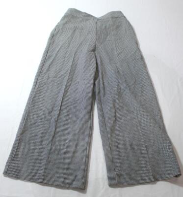 Mango Women's Zip Closure Houndstooth Charles Trousers JL3 Multicolor Small NWT