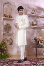 Men Designer Wedding Bollywood Party Wear Traditional Groom Ethnic Wear Sherwani