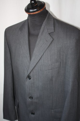 Vtg Jaeger grey 3 button 2 piece suit large 38R W 30 L 28 Gt Britain mod revival - Picture 9 of 18