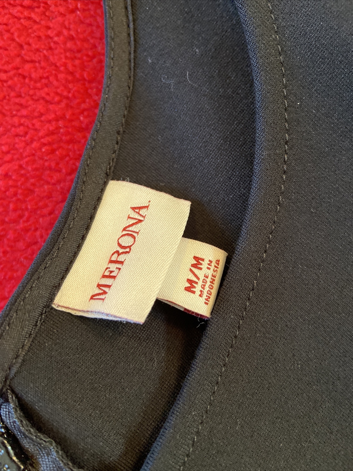 BLACK BASIC merona Thick Black stretch rayon dres… - image 3