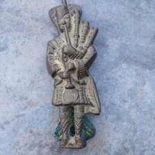 Vintage Scottish Bagpiper/ Bagpipes Player In Kilt 5 1/2" Long. Free Shipping