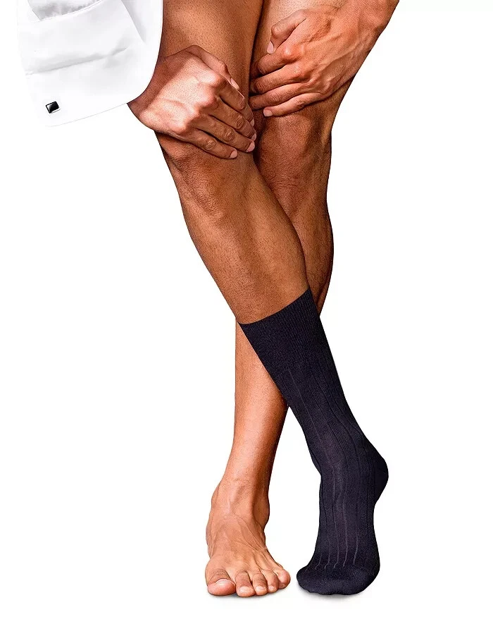 Calcetines de vestir Falke L78420 azul marino No.2 cachemir y nailon talla 45-46 Foto 2 de 3